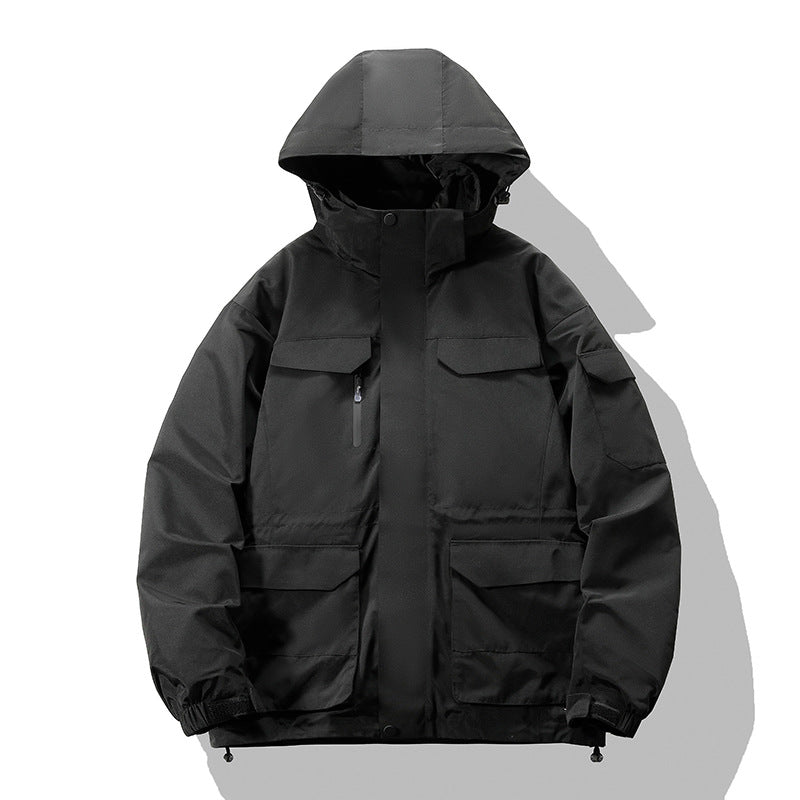 Damen Modische Funktionsjacke mit Hohem Kragen Echoarchiv