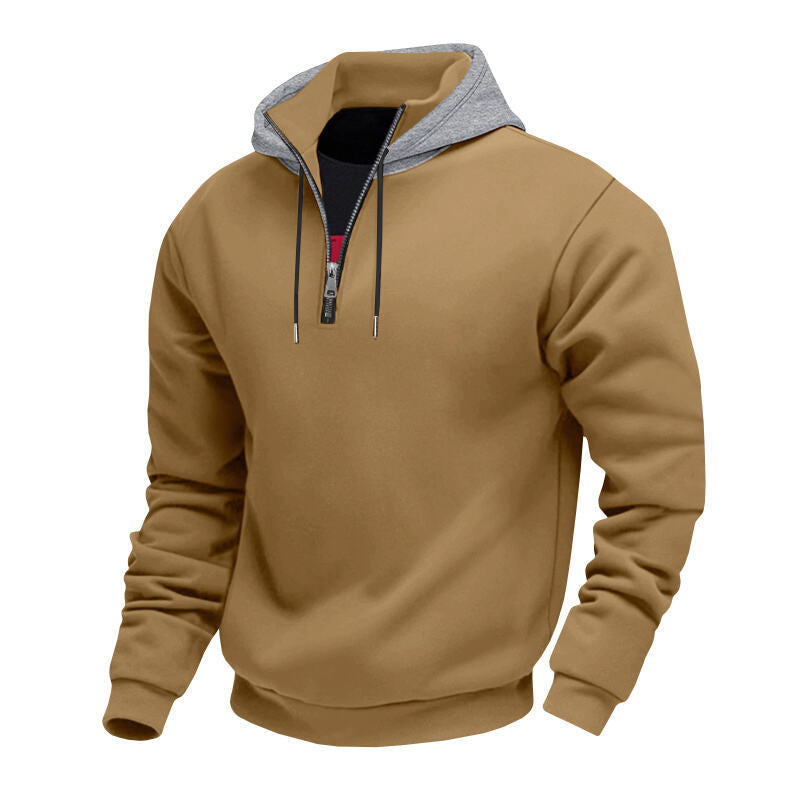 Herren Sweatshirt mit Reißverschluss und hohem Kragen Echoarchiv