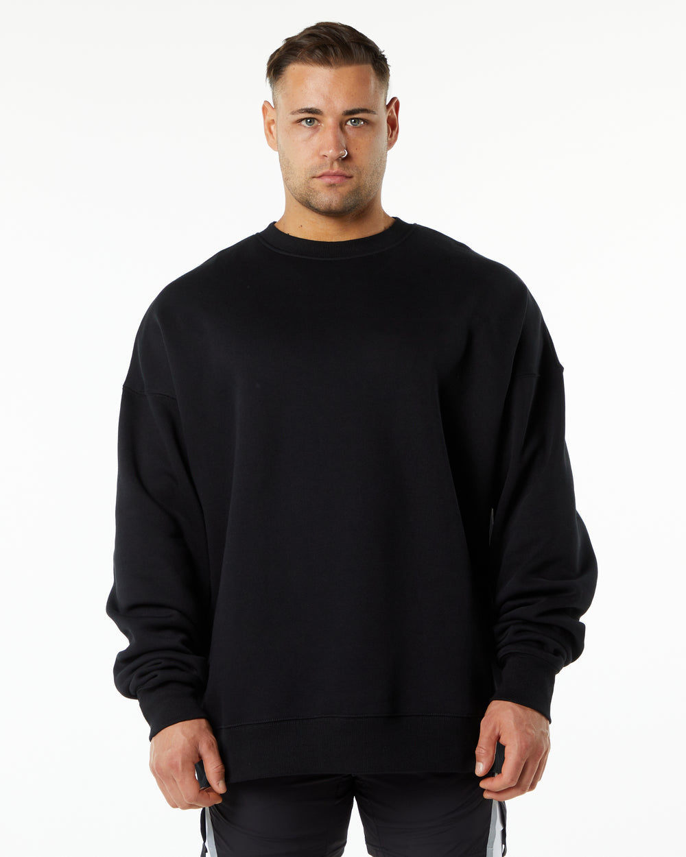 Herren Oversized Sweatshirt mit kuscheligem Innenfutter Echoarchiv