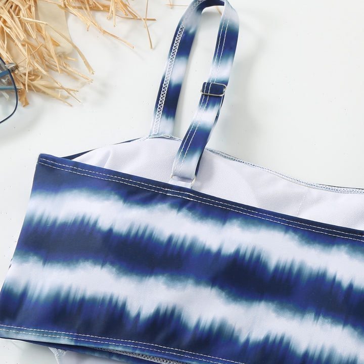 Damen Triangel-Bikini-Set mit asymmetrischem Rock und klassischem Schnitt Echo Archiv
