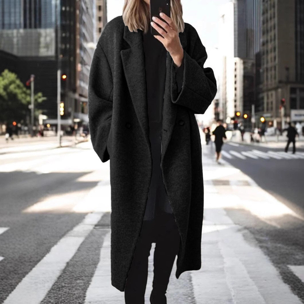 Damen Oversized Wollmantel Echoarchiv