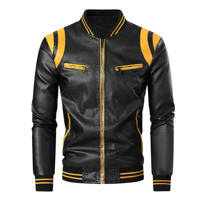 Herren Sportliche Lederjacke Echo Archiv