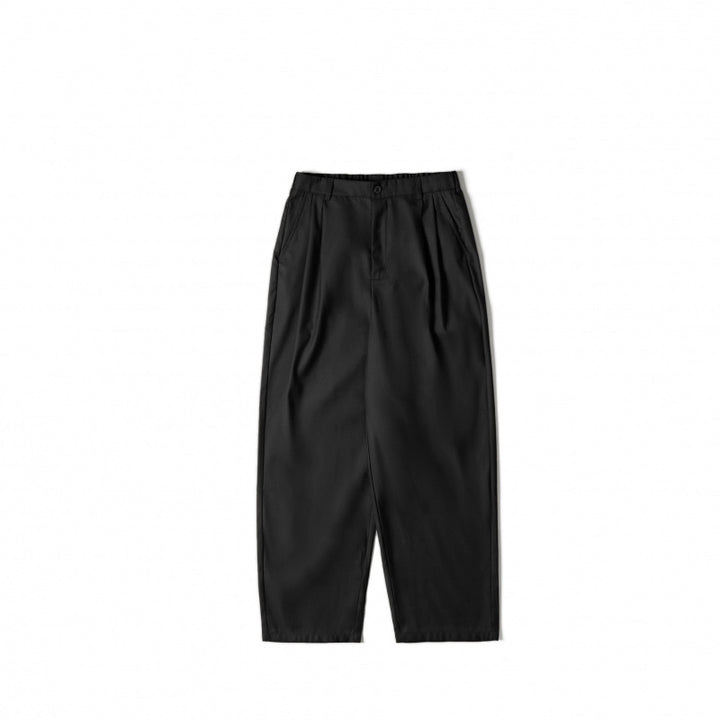 Damen Weite Highwaist-Hose mit Bundfalten, verkürztem Saum und tapered Schnitt Echo Archiv