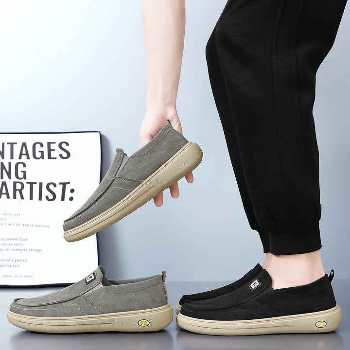 Herren nan lässiger Canvas-Slip-On Freizeitschuh mit Memory-Fußbett und stoßdämpfender Gummisohle Echo Archiv