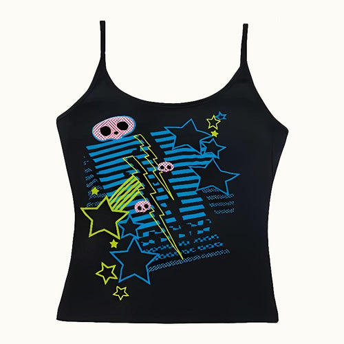 Damen T-Shirt mit lebhaftem Grafiken und einzigartigem Design Echo Archiv