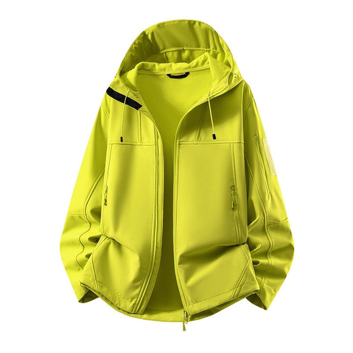 Herren Softshell-Jacke mit Fleecefutter, wasserabweisend und kapuzenverstärkung Echoarchiv