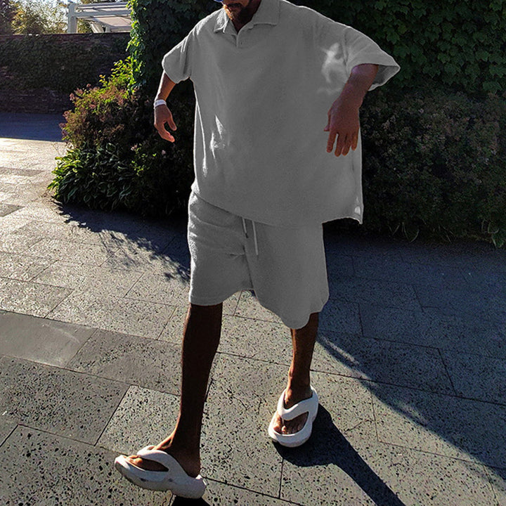 Herren Freizeit Polohemd und Shorts Set Echoarchiv