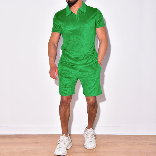 Herren Poloshirt und kurze Hose Set aus weichem Material Echoarchiv