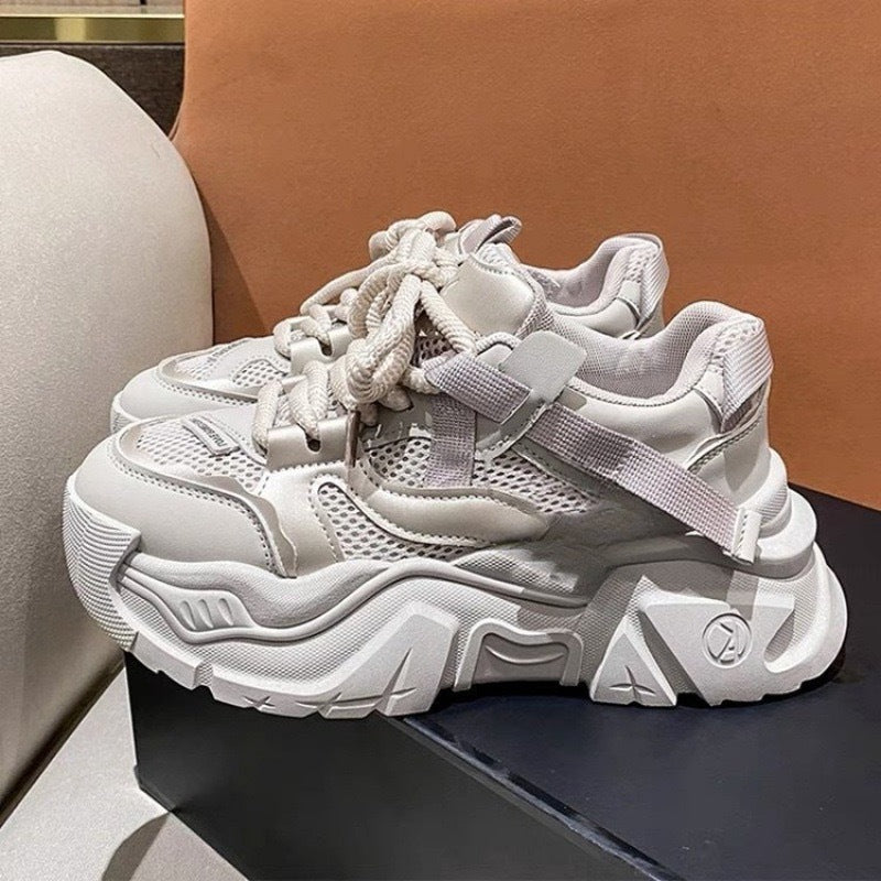 Damen modische Chunky Sneaker mit atmungsaktiver Netzstruktur und robuster Sohle Echo Archiv