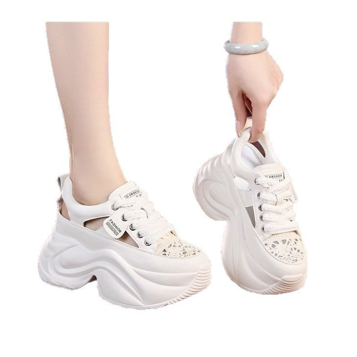 Damen Plateau-Sneaker mit luftiger Oberflächenstruktur und bequemer Dämpfung Echo Archiv