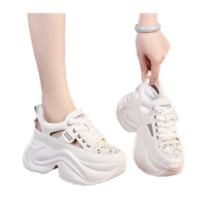Damen Plateau-Sneaker mit luftiger Oberflächenstruktur und bequemer Dämpfung Echo Archiv
