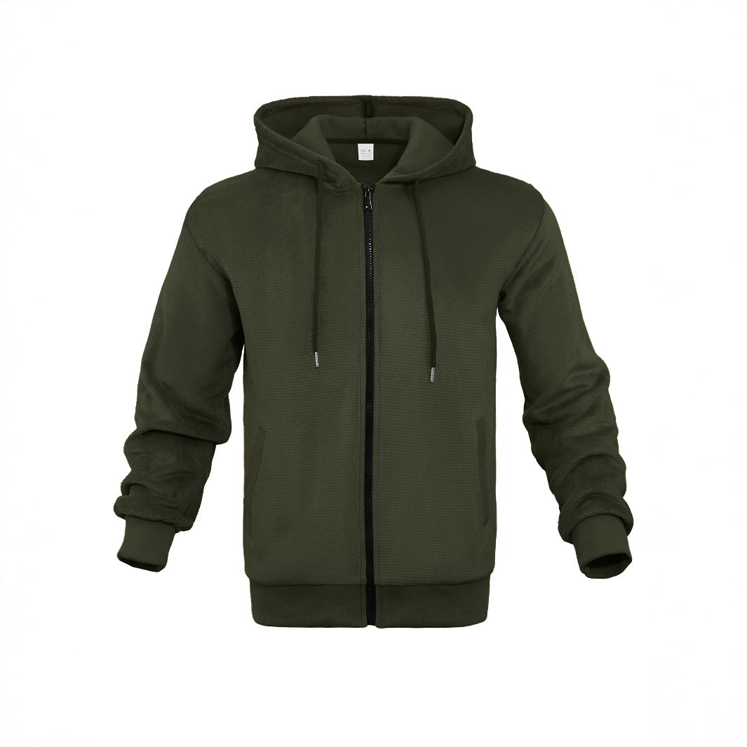 Herren Sportliche Kapuzenjacke mit atmungsaktivem Mesh-Material Echoarchiv