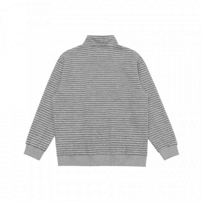 Unisex Oversize-Feinstrickpullover mit halbem Reißverschluss und Stehkragen Echo Archiv