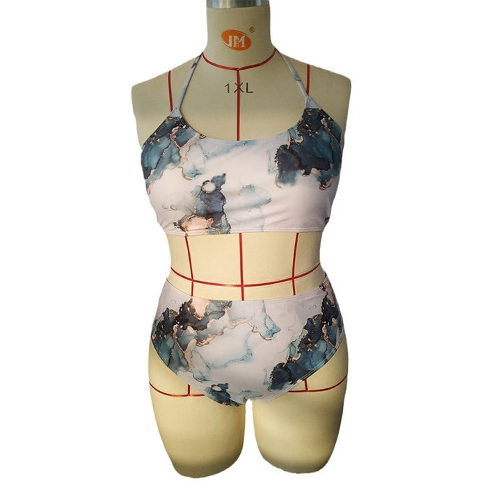 Damen Triangel-Bikini mit floralem Design und elastischem Bund Echo Archiv