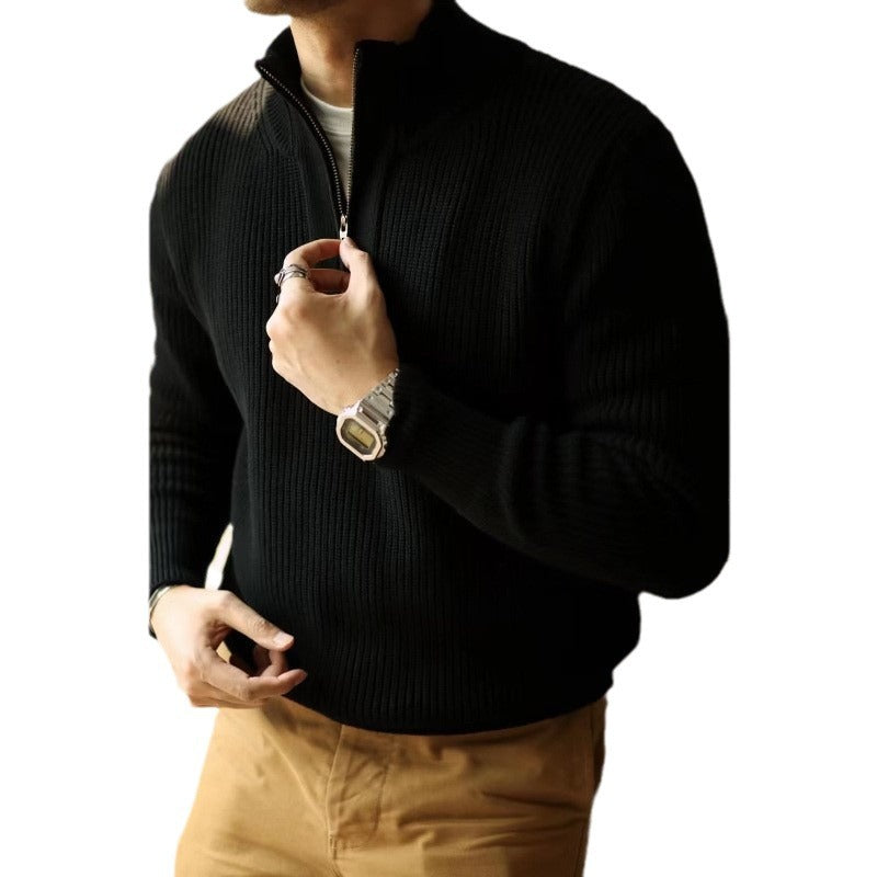 Herren Strickpullover mit Stehkragen Echo Archive
