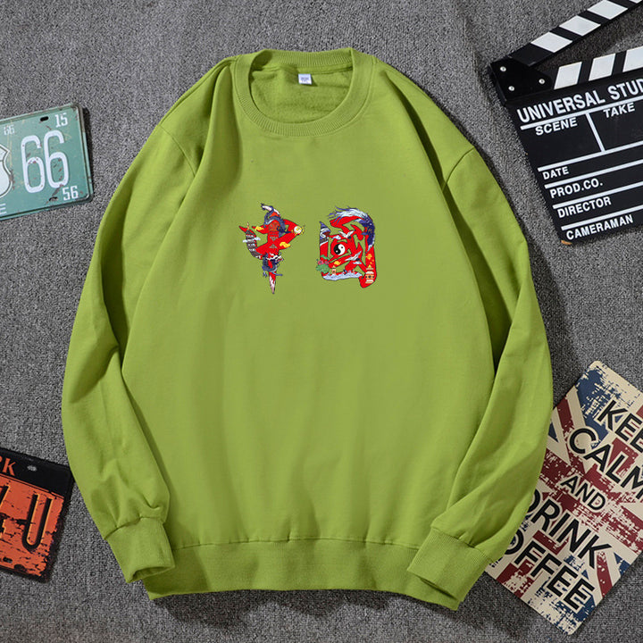 Unisex Oversize Sweatshirt mit Rundhalsausschnitt und dezenter Grafikapplikation Echo Archiv