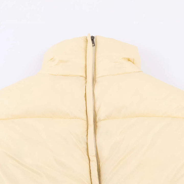 Damen Gefütterte Steppjacke mit Tunnelzug-Taillierung und hohem Stehkragen Echoarchiv