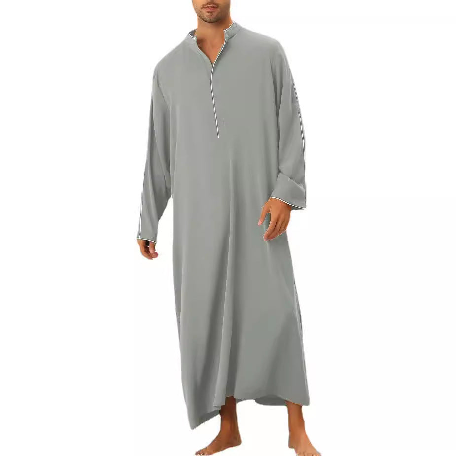Herren hochentwickelter Kaftan mit sportlichem Stehkragen und eleganten Kontrastdetails Echoarchiv