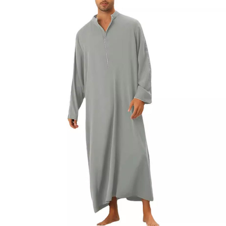 Herren hochentwickelter Kaftan mit sportlichem Stehkragen und eleganten Kontrastdetails Echoarchiv