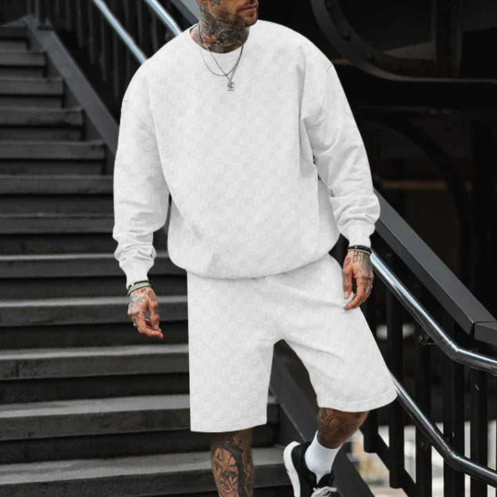 Herren Freizeit Sweater und Shorts Set Echoarchiv
