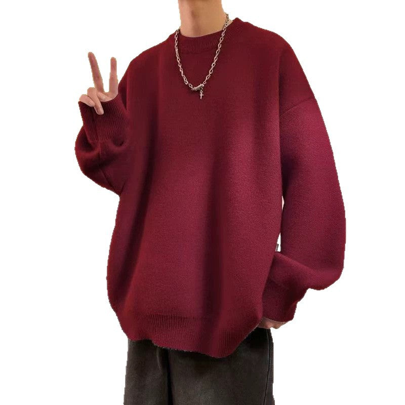 Herren Lässiger Oversized Pullover Echoarchiv