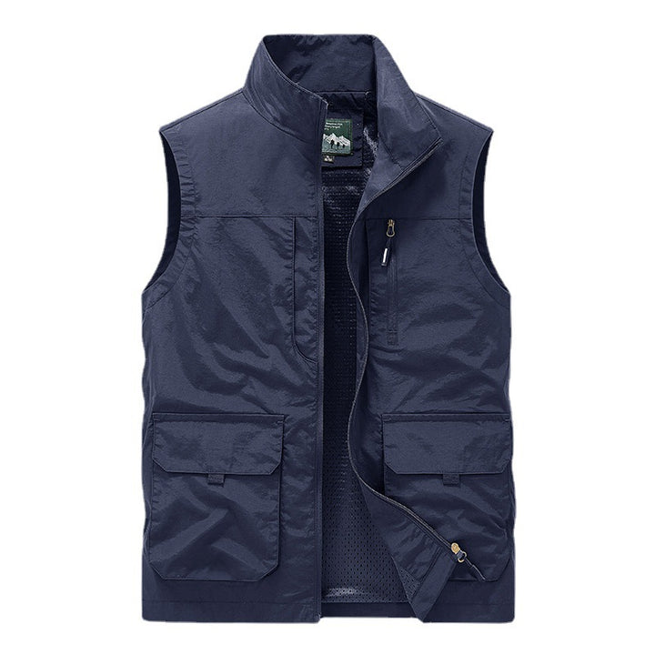 Herren leichte Utility-Weste mit Meshfutter und Multifachtaschen – Taviero