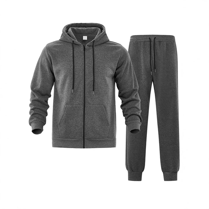 Herren Sportlicher Fleece-Jogginganzug mit Kapuze Echoarchiv