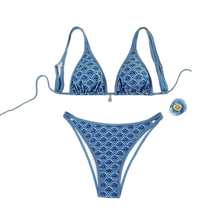 Damen Triangel-Bikini mit modischem Floral-Design Echo Archiv