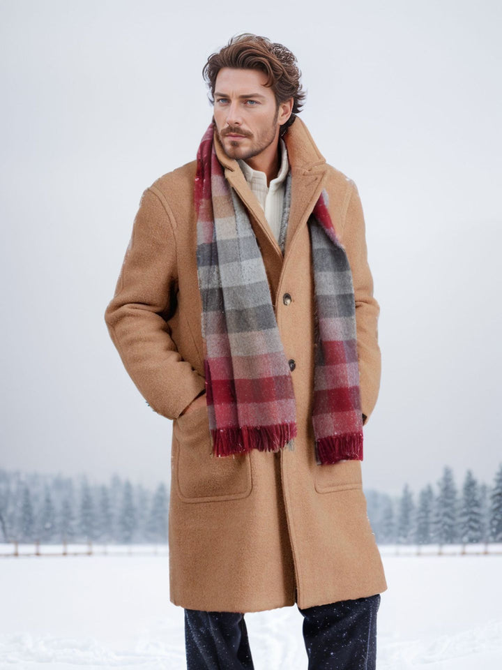 Herren stilvoller und warmer Wollmantel Echoarchiv