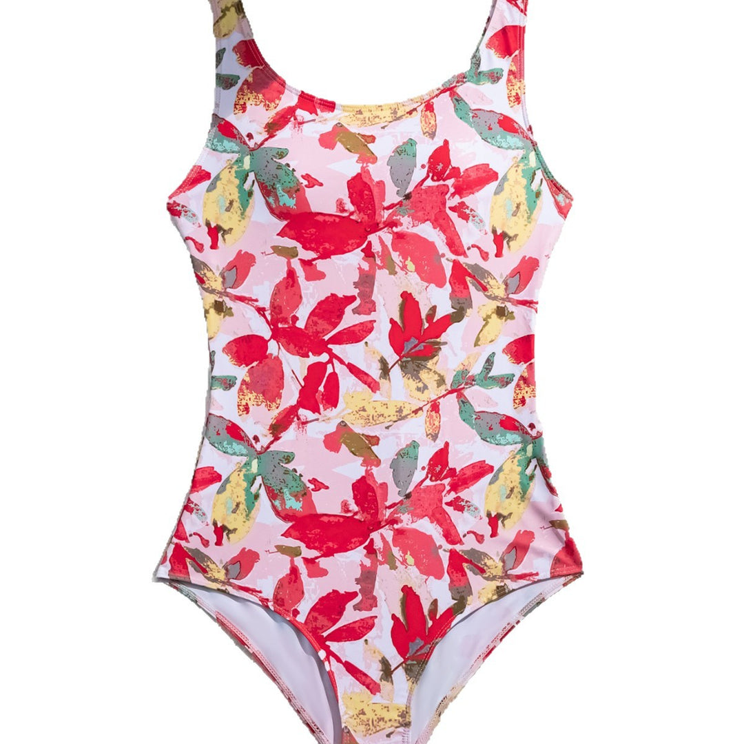 Damen Einteiliger Badeanzug mit floralem Muster Echo Archiv