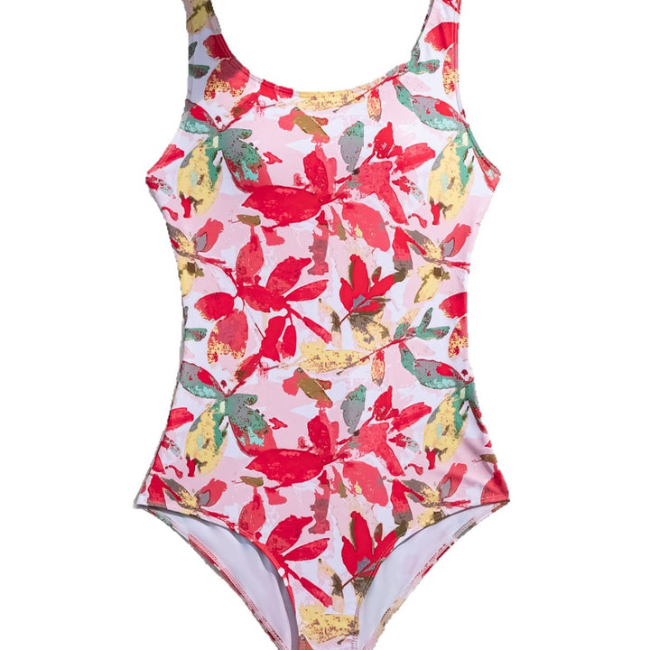 Damen Einteiliger Badeanzug mit floralem Muster Echo Archiv
