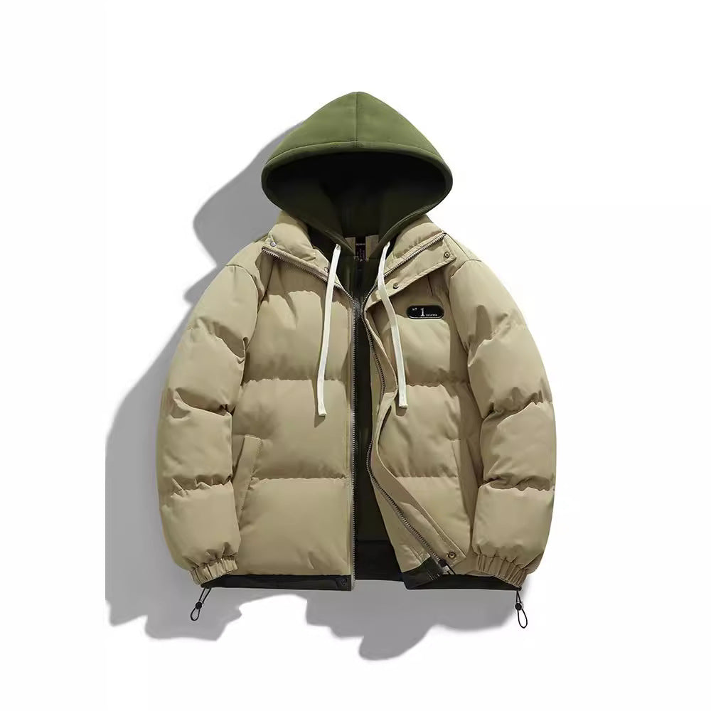 Herren Zweilagige Steppjacke mit herausnehmbarer Fleece-Kapuze und Thermoisolierung Echo Archiv