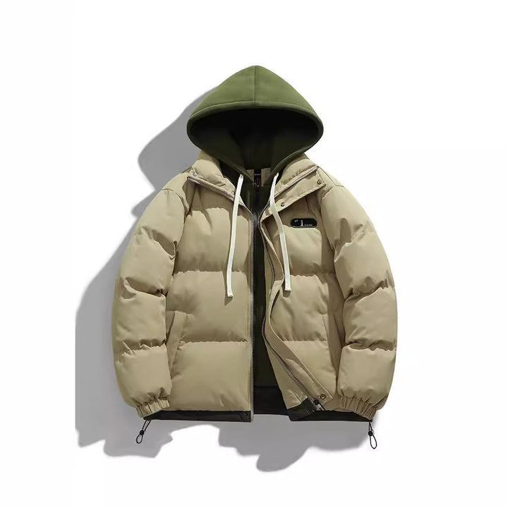 Herren Zweilagige Steppjacke mit herausnehmbarer Fleece-Kapuze und Thermoisolierung Echo Archiv