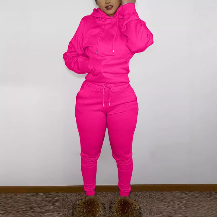 Herren sportliches Jogginganzug-Set mit Kapuzenpullover Kängurutasche und schmal zulaufender Jogginghose – Marzano