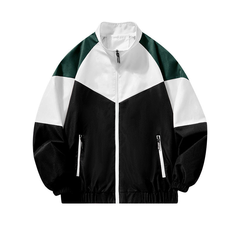 Herren Sportliche Übergangsjacke mit hohem Kragen und Reißverschluss Echo Archiv