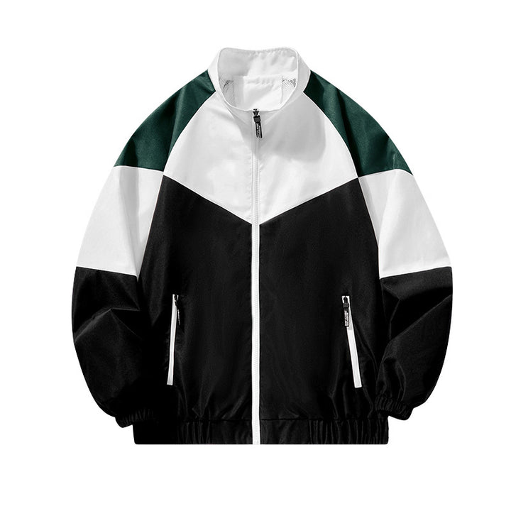 Herren Sportliche Übergangsjacke mit hohem Kragen und Reißverschluss Echo Archiv