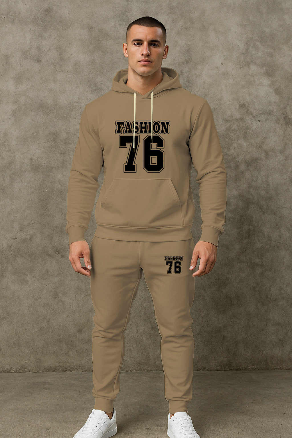 Herren Freizeit Hoodie und Jogginghose Set Echoarchiv