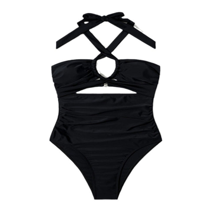 Damen Einteiliger Badeanzug mit sexy Cut-Outs und raffinierten Trägern Echo Archiv