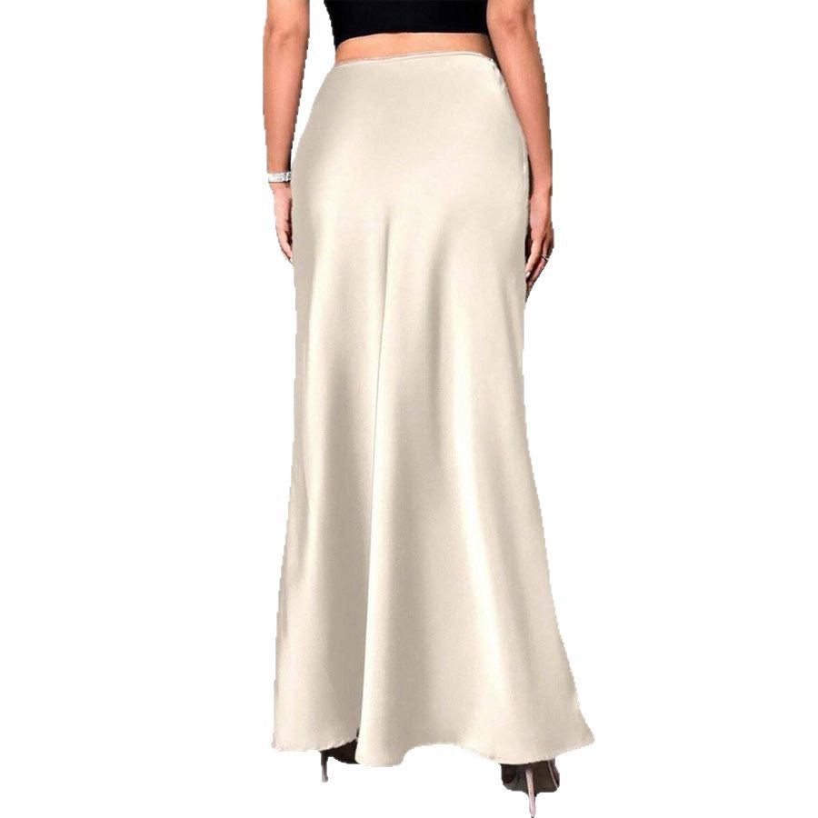 Damen Eleganter Maxirock mit schwingendem Schnitt und hohem Bund Echo Archiv