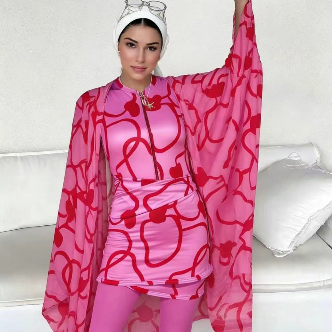 Damen modischer Bademantel mit weitem Cut Echo Archiv