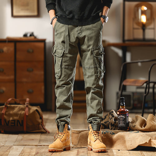 Herren Cargo-Joggerhose mit Multifunktions-Taschen und elastischem Saum Echo Archiv