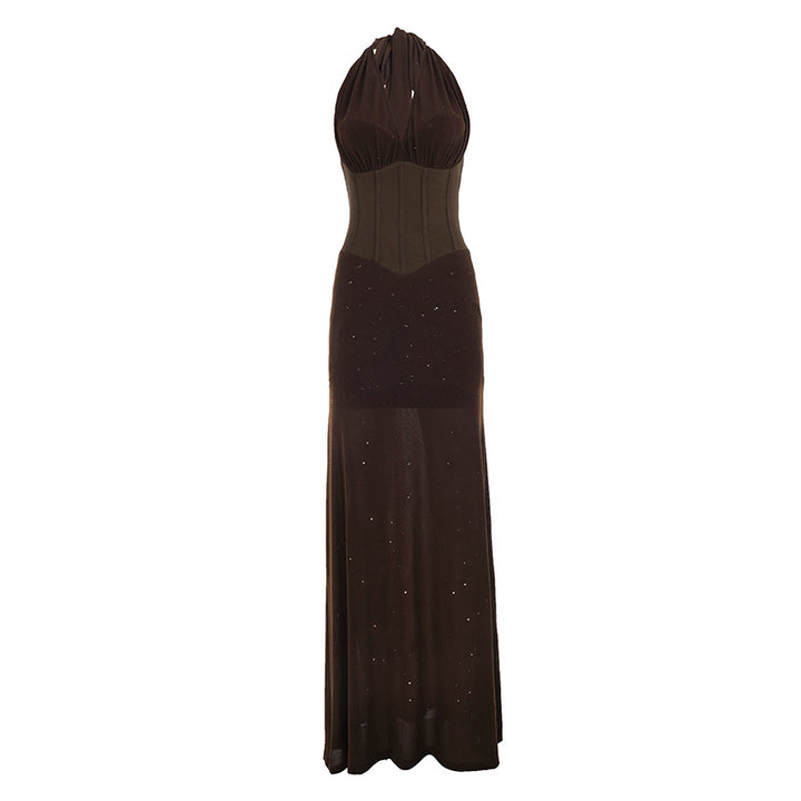 Damen Elegantes Maxikleid mit schimmernden Akzenten und figurformendem Oberteil Echo Archiv