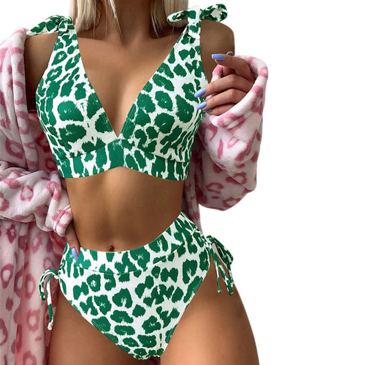 Damen Hochgeschnittener Bikini mit verstellbaren Trägern Echo Archiv
