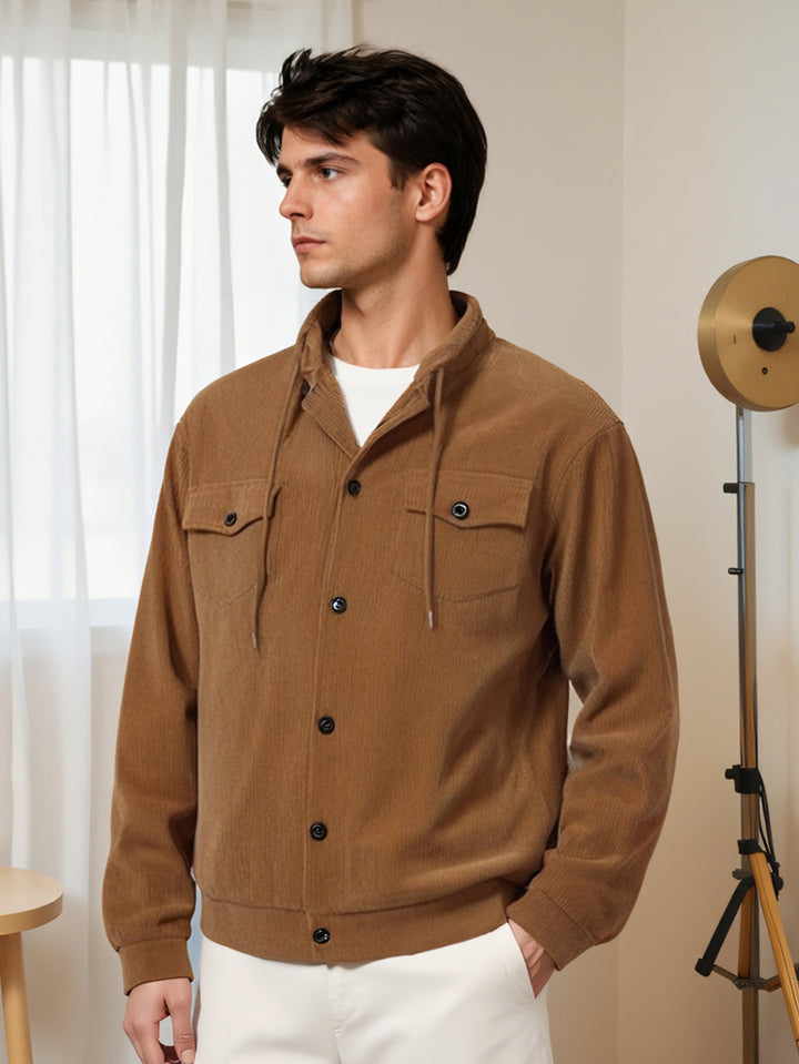 Herren urbane Utility-Jacke mit Reißverschluss Echoarchiv