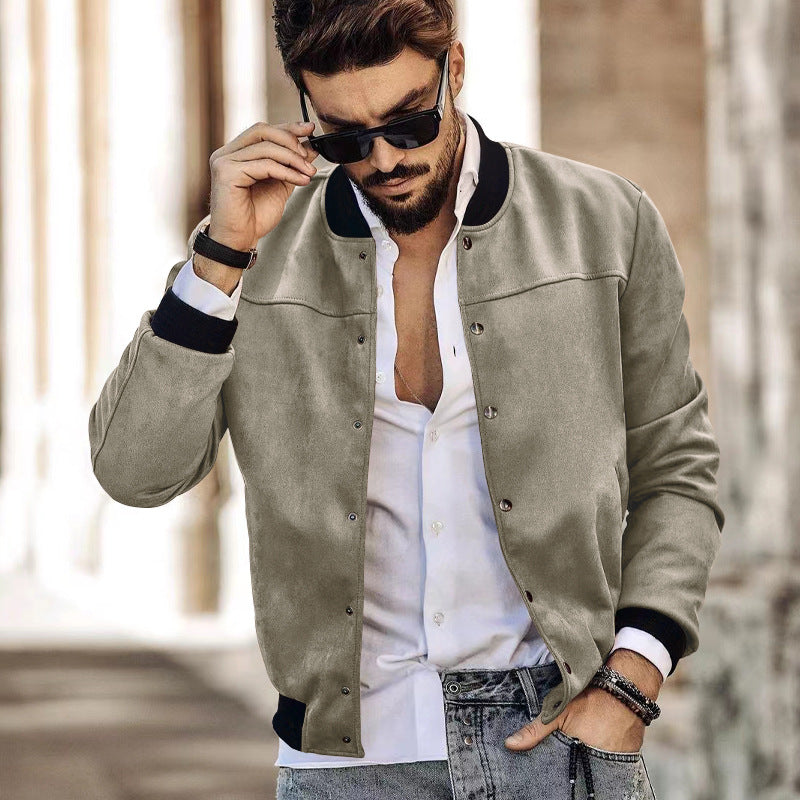 Herren sportliche Collegejacke mit seitlichen Reißverschlusstaschen Echoarchiv