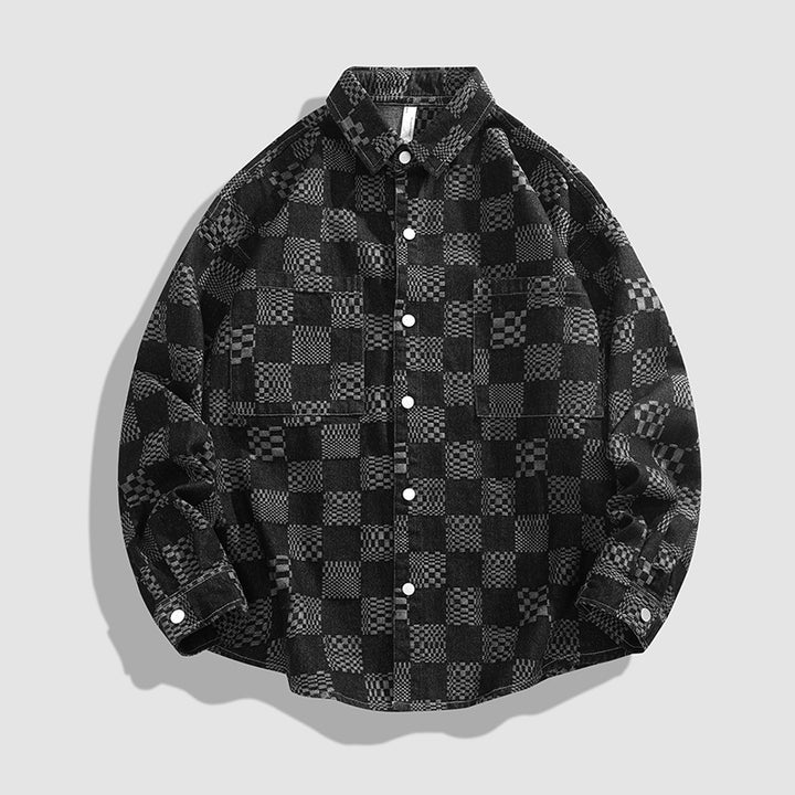 Herren Karo-Hemdjacke mit praktischen Brusttaschen Echoarchiv