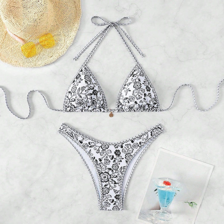 Damen Triangel-Bikini mit floraler Spitze Echo Archiv