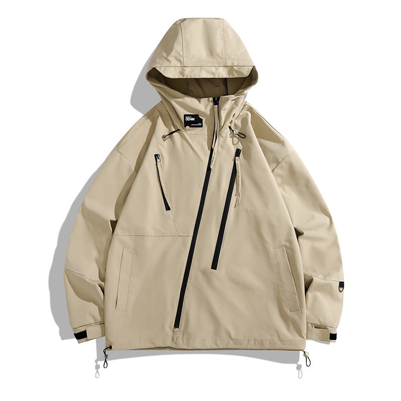 Herren Funktionsjacke mit vielseitigen Taschen und wasserdichtem Design Echoarchiv
