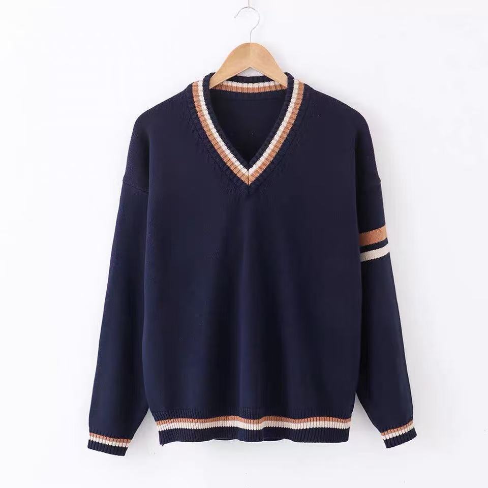 Damen Eleganter V-Ausschnitt Pullover Echo Archiv