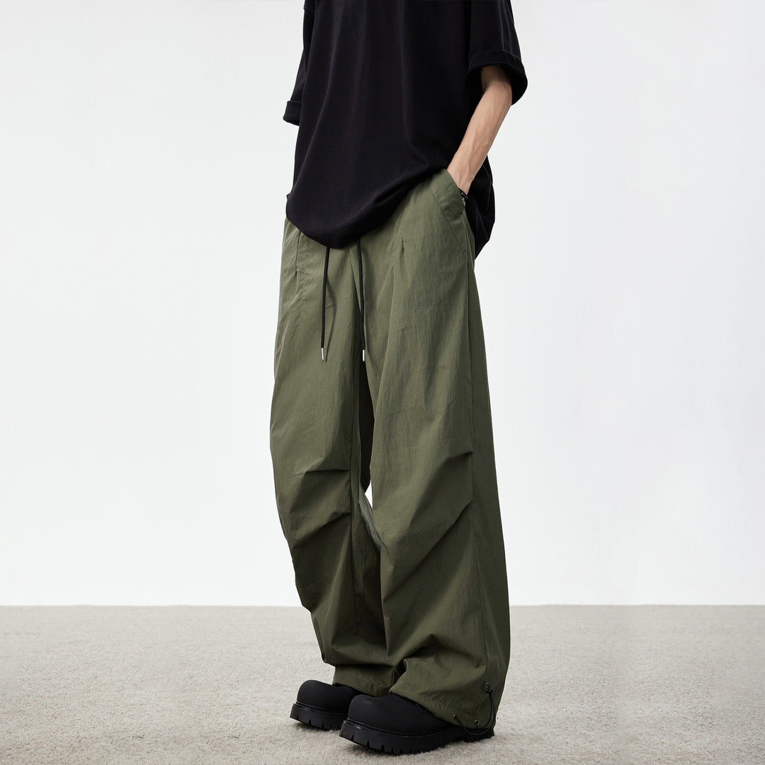 Herren Weite Utility-Cargohose mit Tunnelzugbund Knie‑Paneelen und verstellbarem Saum Echo Archiv